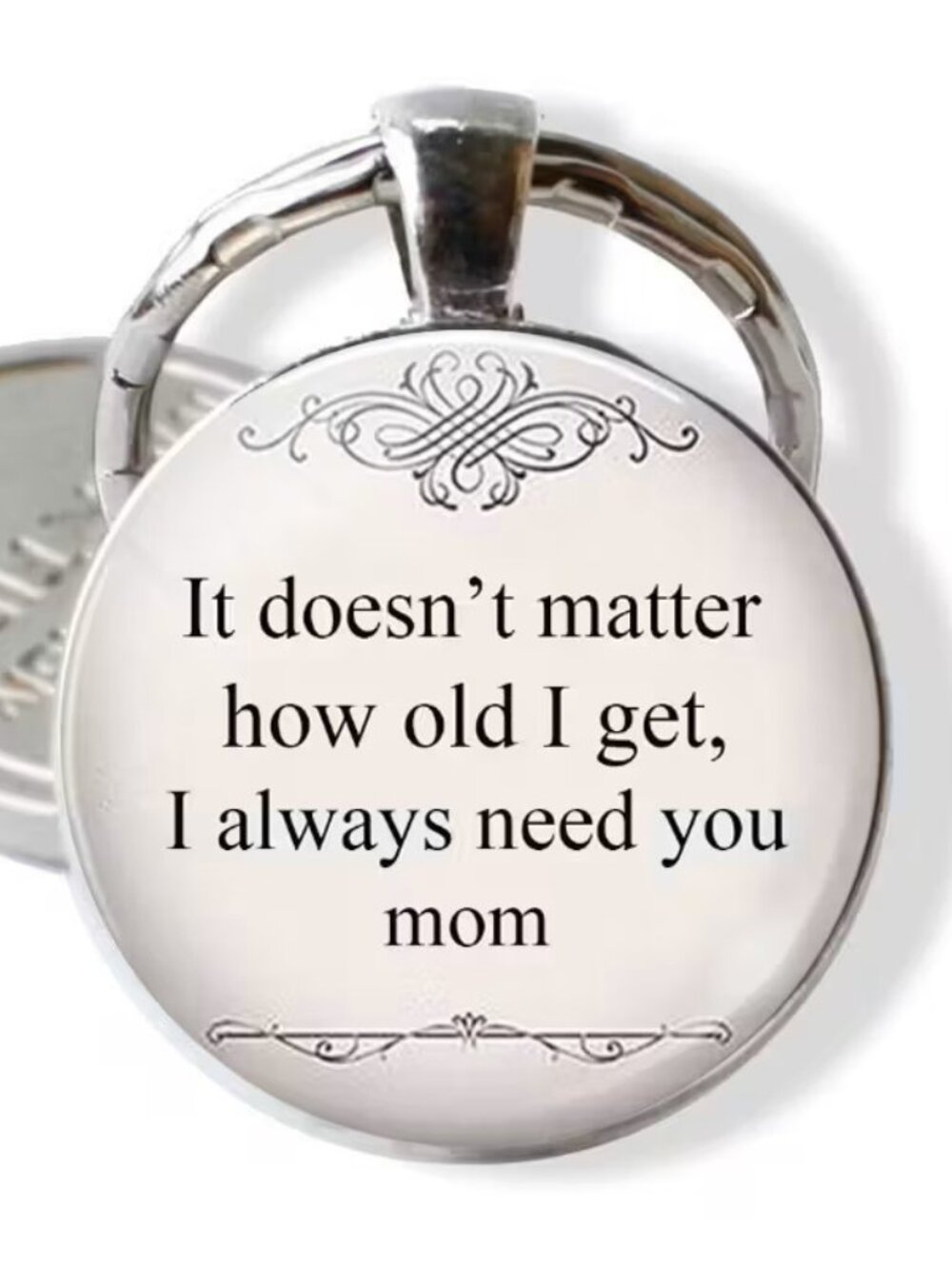 Mom Keychain I Always Need You Mother Daughter Son Love Gift Keepsake